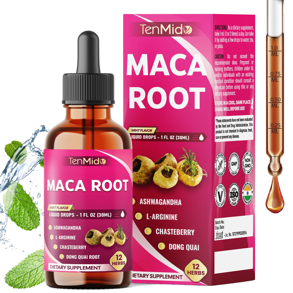 Maca Root Liquid Drops with Ashwagandha 1 Fl Oz L27581