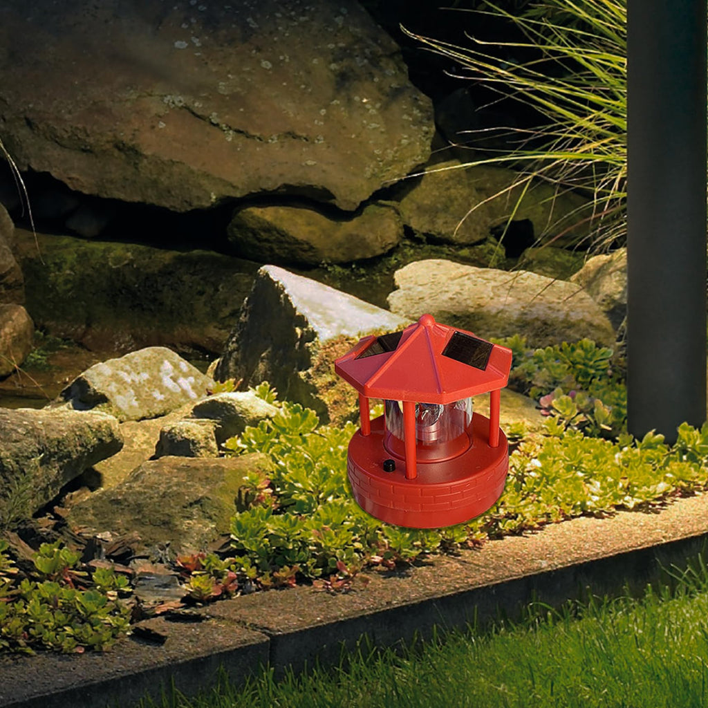 Solar Lighthouse with 360° Rotating Beacon E1767