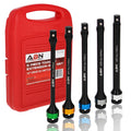 1/2in Drive 8in Long Torque Limiting Socket Extension Bar 5pc Set I4776