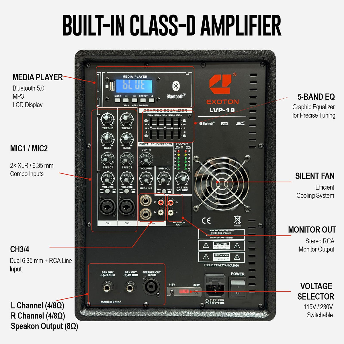 8000W Active Line Array PA System C414765