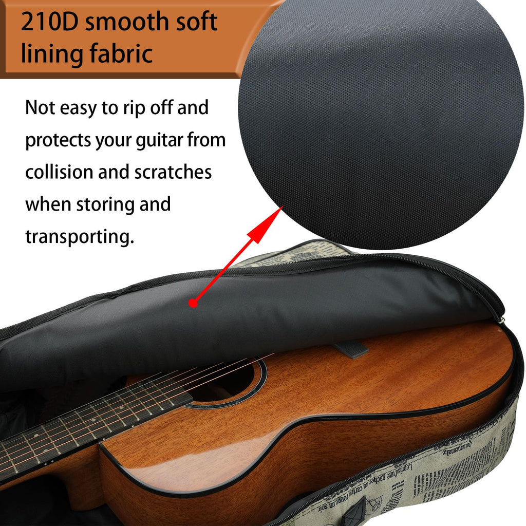 36/38 Inch Acoustic Guitar Gig Bag with 6mm Padding F228