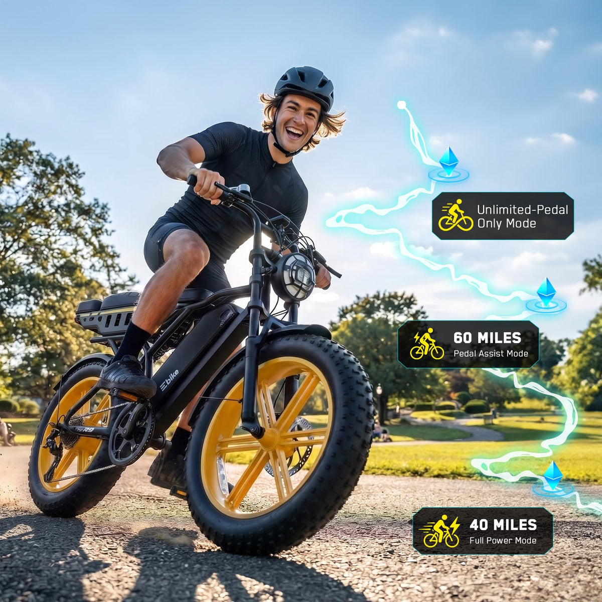 48V 2000W Peak Motor 20 * 4.0 Fat Tire Electric Bike G543