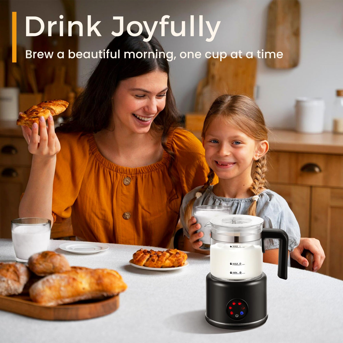 6 in 1 Electric Milk Frother and Steamer X201682