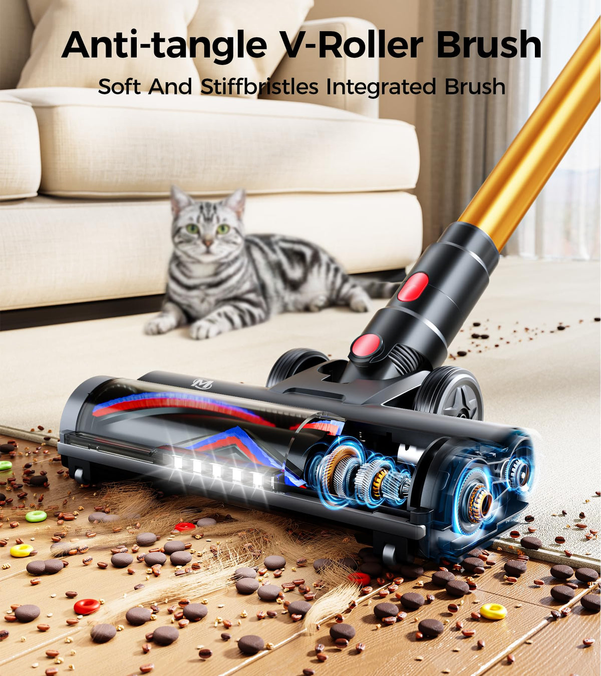 600W 50KPA 65Mins Cordless Stick Vacuum Cleaner I909