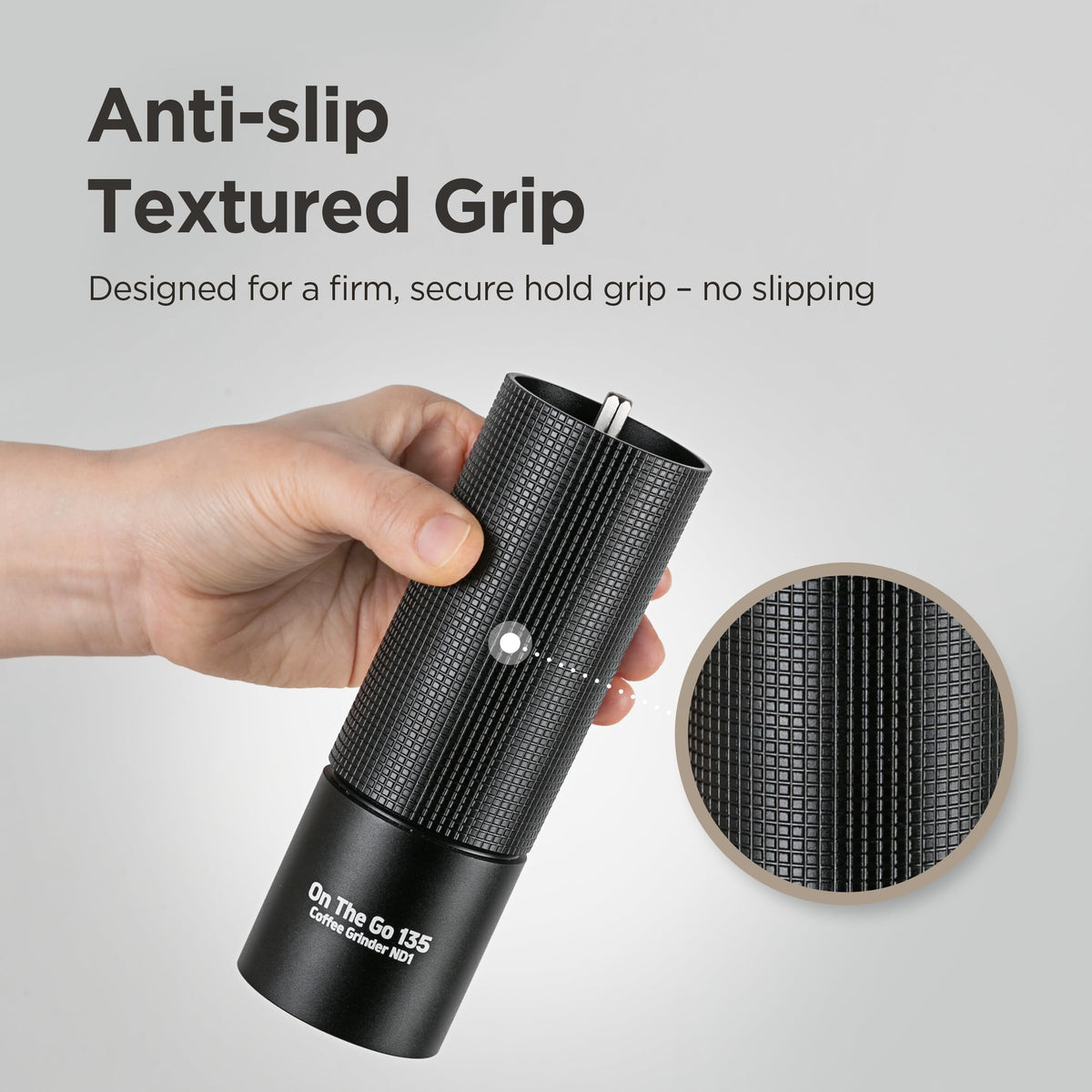 Manual Coffee Grinder Stainless Steel Conical Burr Adjustable Setting W20385