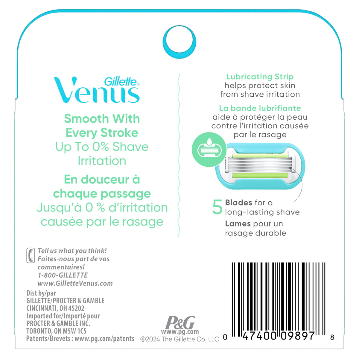 4 Count Womens Razor Blade Refills S850649