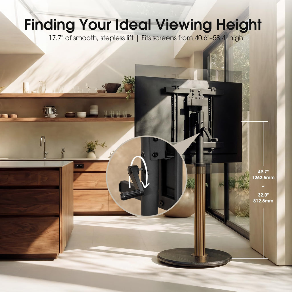 Aluminum Rolling TV Stand for 32-65 inch TVs I50805