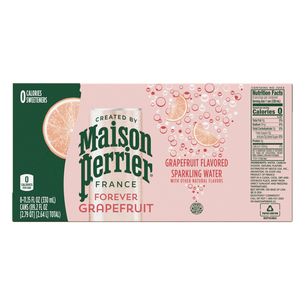 Grapefruit Flavored Sparkling Water, 11.15 Fl Oz Cans, 8 Count T9326