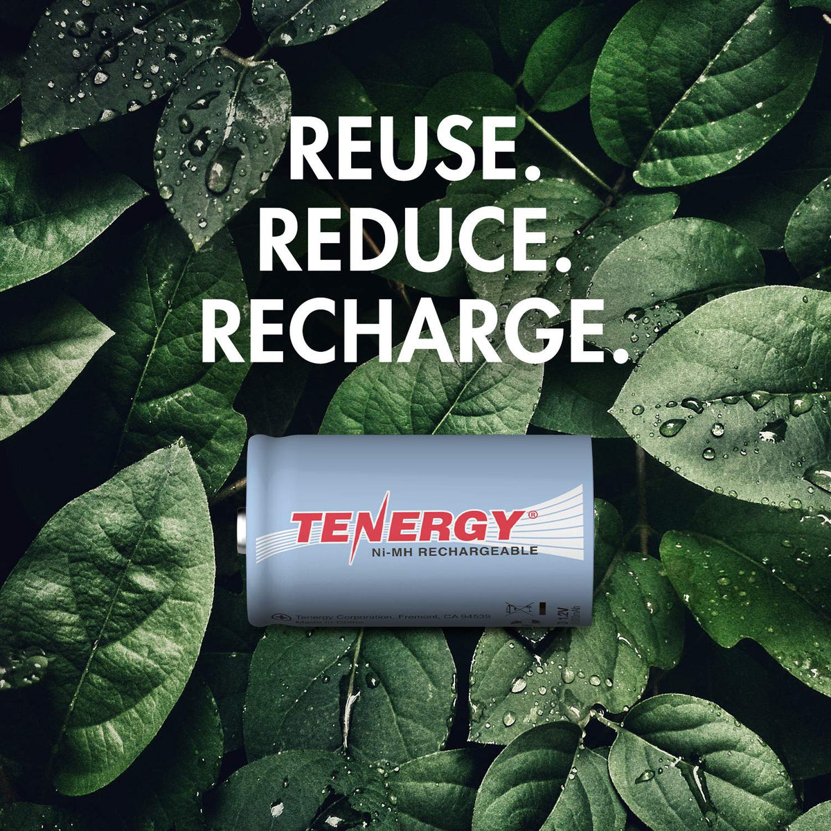 D Rechargeable Batteries 10000mAh NiMH 8-Pack K6217