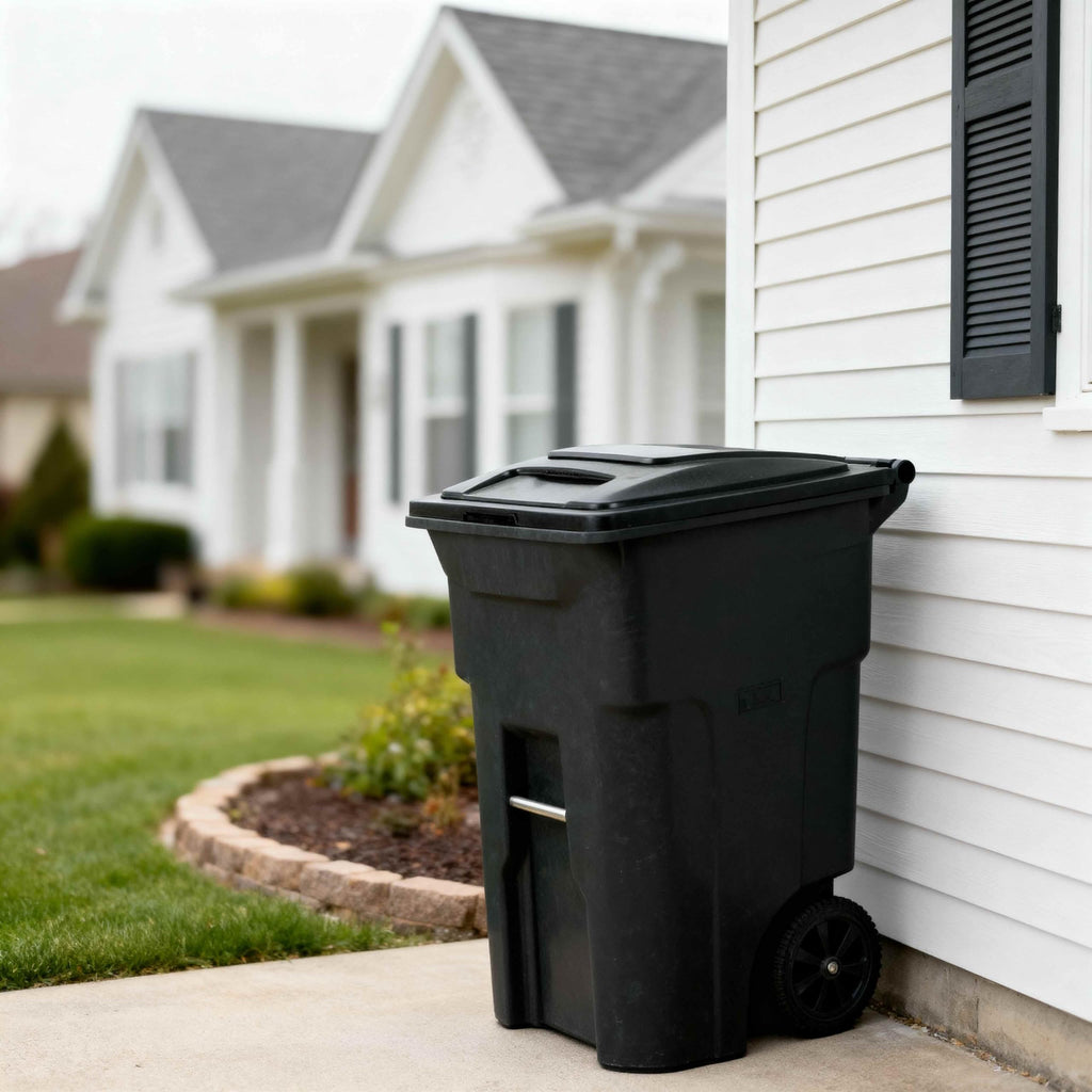 48 Gallon Garbage Cans Trash Cans With 2 Wheels And Lid Heavy Duty N2258