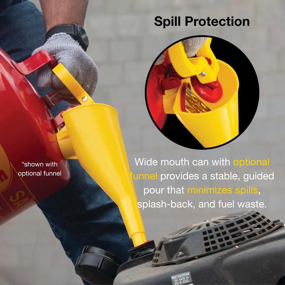 5 Gallon Type I Red Safety Gas Can Y2427