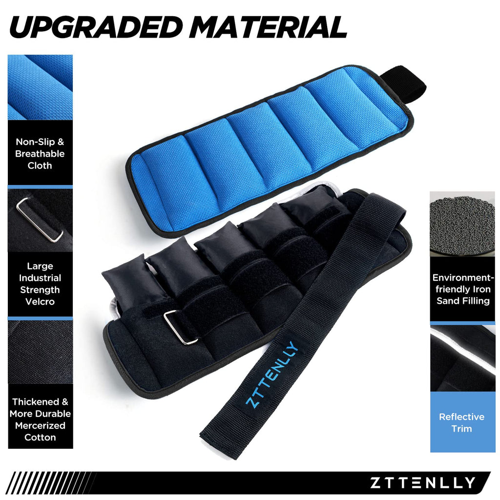 Adjustable Ankle Weights Pair with Carry Bag X36932