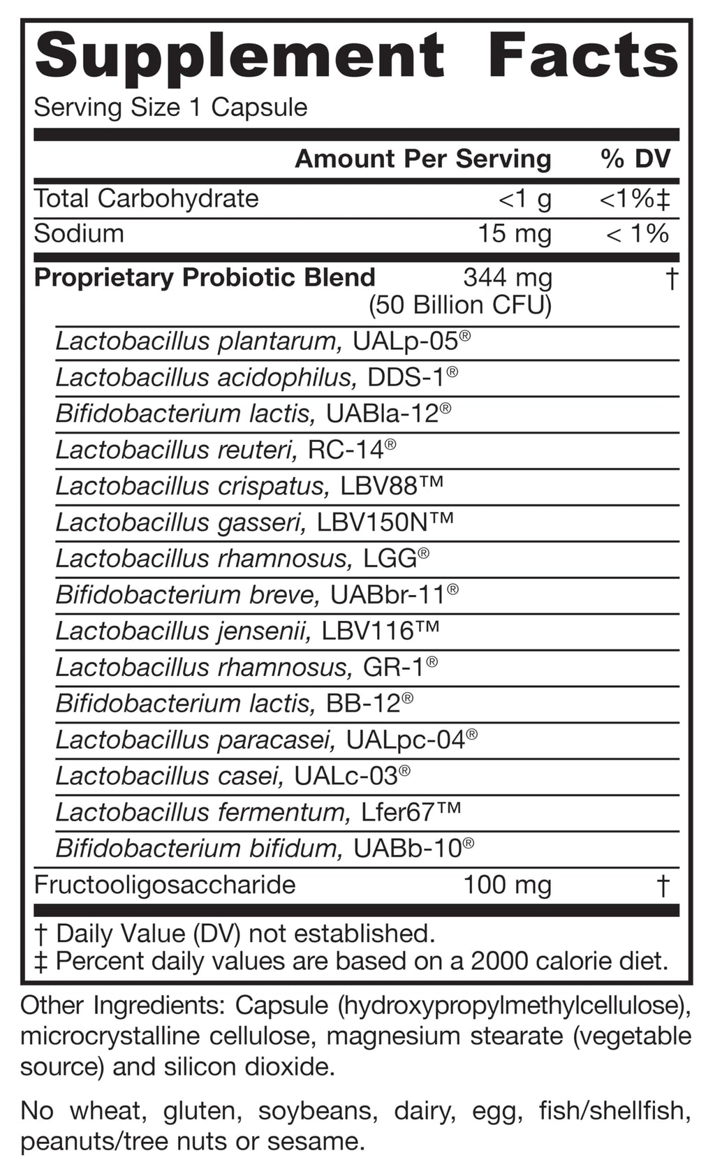 30 Capsules Probiotic U866587