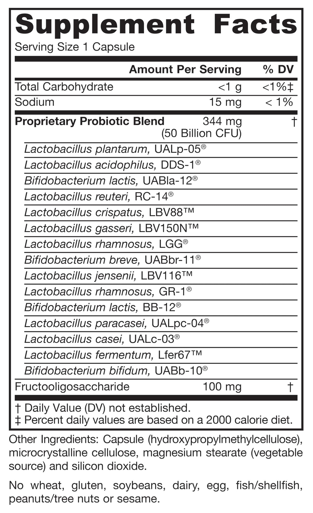 30 Capsules Probiotic U866587