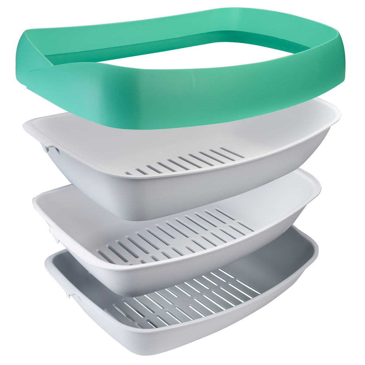 3 Sifting Tray Cat Litter Box with Non-Stick Coating Y575855