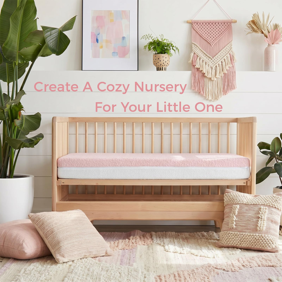 Dual Sided Gel Memory Foam Crib and Toddler Mattress B439