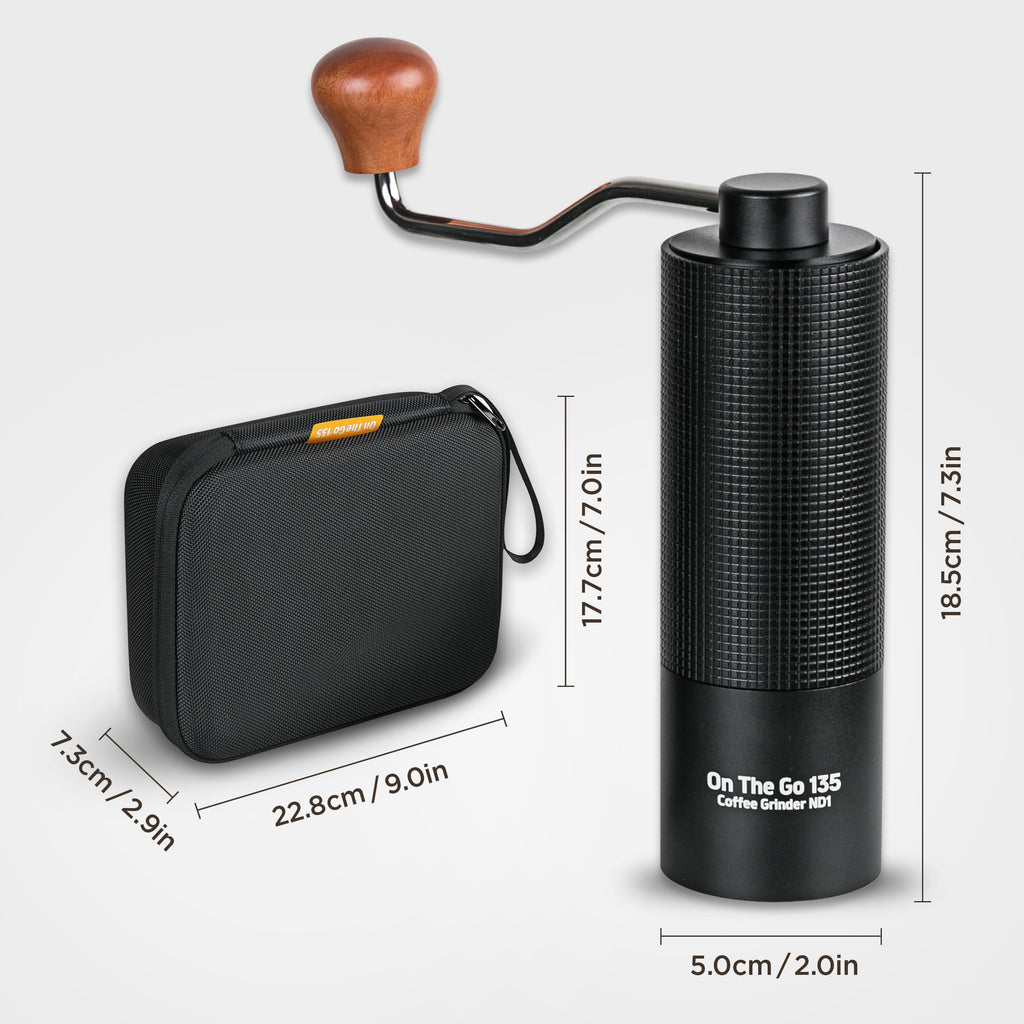 Manual Coffee Grinder Stainless Steel Conical Burr Adjustable Setting W20385