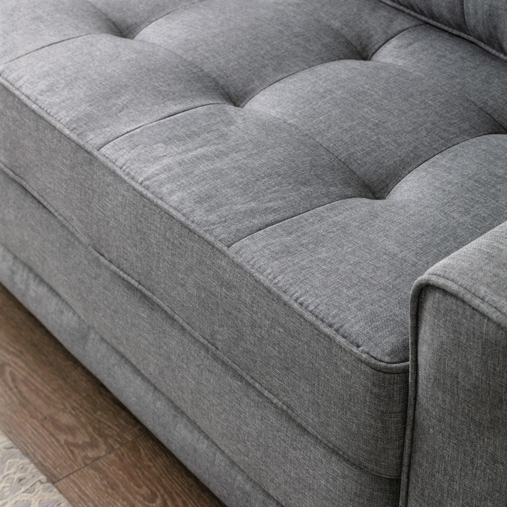 58 Inch Light Gray Upholstered Sleeper Sofa Bed U20389