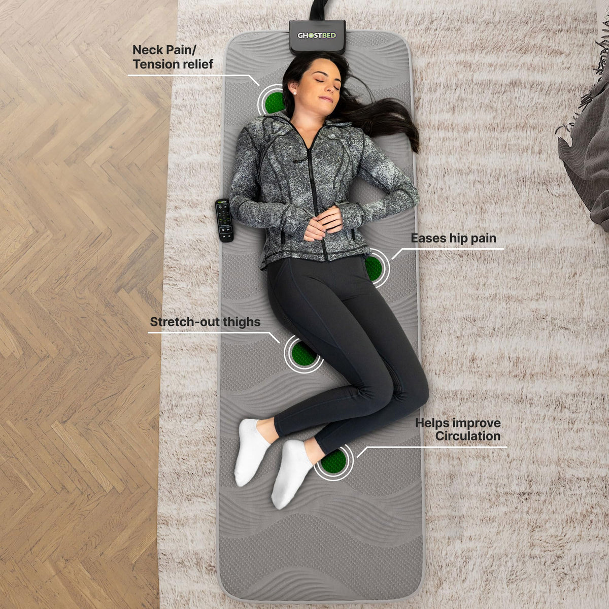 Massage Mat with 3" Gel Memory Foam J9224